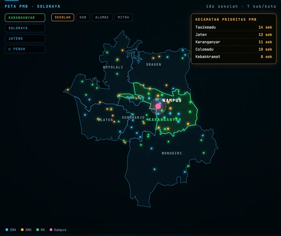 JijiRadar regional map down to district level