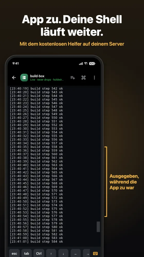 Holdwire store screenshot in German